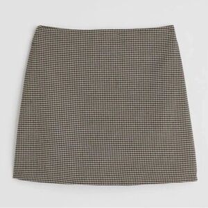 NWT H&M Classic Houndstooth Skirt